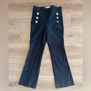 10 Crosby Derek Lam Blue Nautical Cropped Garment Pants